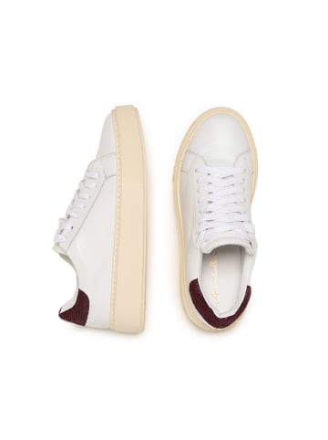 Anna Morellini Leder-Sneakers "Silana" in Weiß/ Creme/ Lila