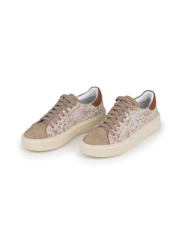 Anna Morellini Leder-Sneakers "Silana" in Beige/ Creme/ Hellbraun