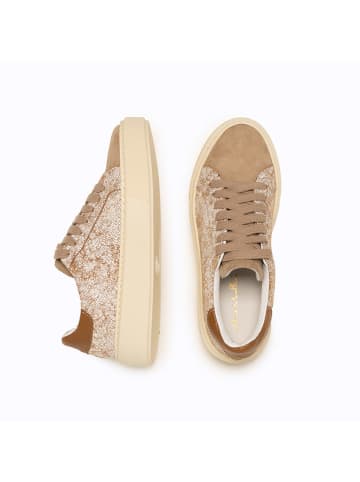 Anna Morellini Leren sneakers "Silana" beige/crème/lichtbruin