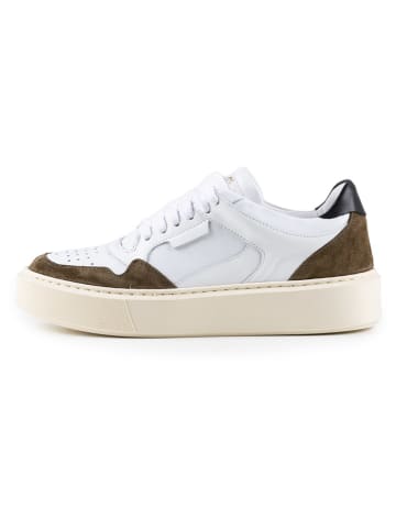 Anna Morellini Leder-Sneakers "Ricarta" in Weiß/ Braun