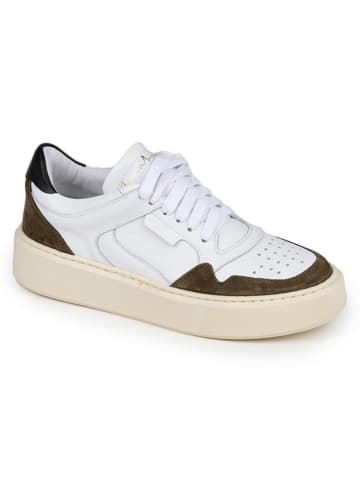 Anna Morellini Leder-Sneakers "Ricarta" in Weiß/ Braun