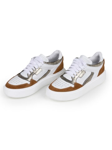 Anna Morellini Leder-Sneakers "Ludia" in Weiß