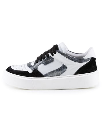 Anna Morellini Leren sneakers "Ludia" wit/zwart