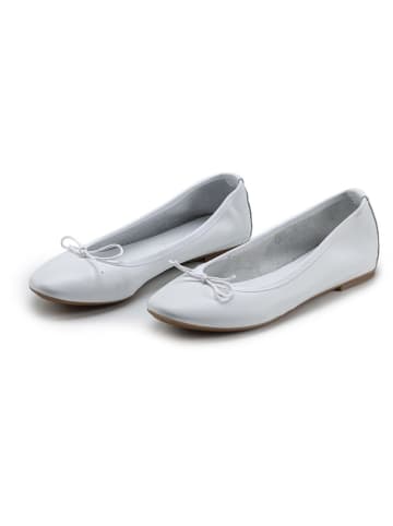 Anna Morellini Leder-Ballerinas "Eridinetta" in Weiß