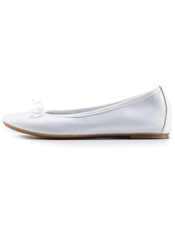 Anna Morellini Leder-Ballerinas "Eridinetta" in Weiß