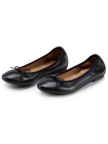 Anna Morellini Leder-Ballerinas "Eridinetta" in Schwarz
