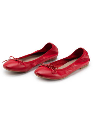 Anna Morellini Leder-Ballerinas "Eridinetta" in Rot