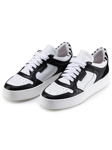 Anna Morellini Leder-Sneakers "Velana" in Weiß/ Schwarz