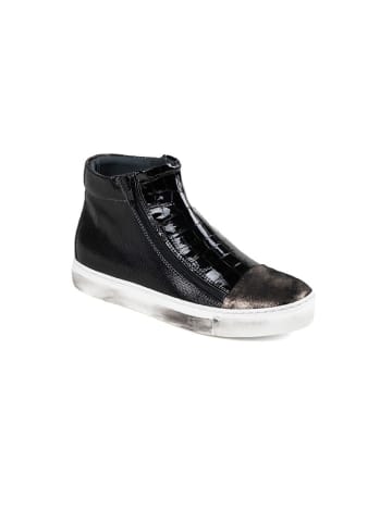 Anna Morellini Leder-Sneakers "Natavia" in Schwarz/ Gold