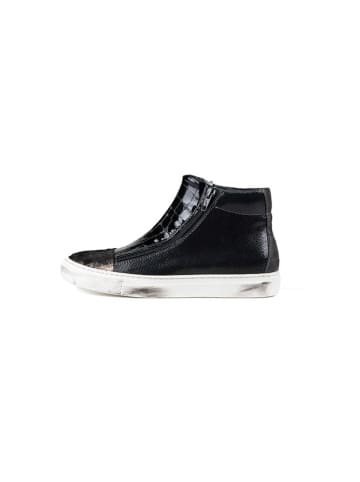 Anna Morellini Leder-Sneakers "Natavia" in Schwarz/ Gold