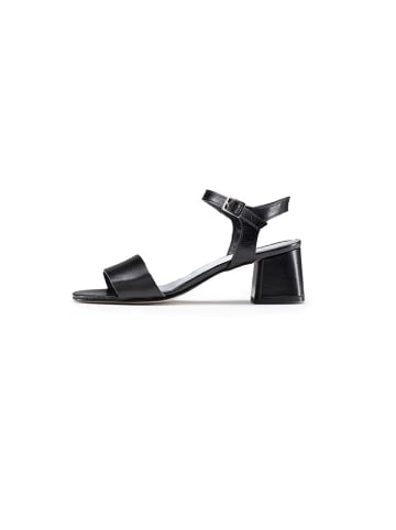 Anna Morellini Leren haksandalen "Fioramana" zwart