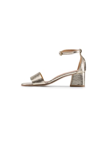 Anna Morellini Leder-Sandaletten "Fioramana" in Gold