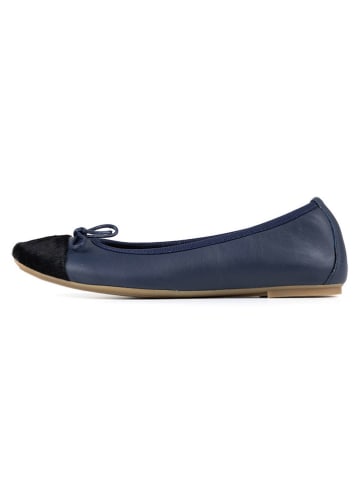 Anna Morellini Leder-Ballerinas "Fabella" in Dunkelblau