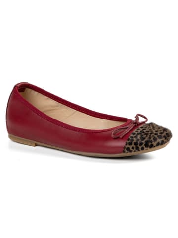 Anna Morellini Leren ballerina's "Fabella" rood