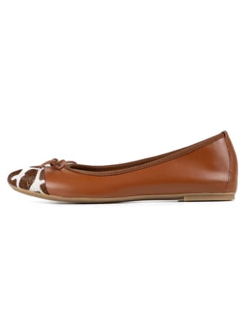 Anna Morellini Leder-Ballerinas "Fabella" in Hellbraun