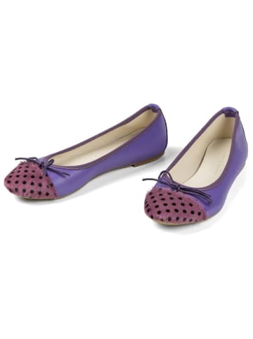 Anna Morellini Leder-Ballerinas "Fabella" in Lila
