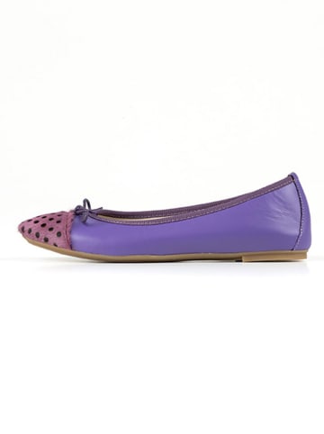 Anna Morellini Leder-Ballerinas "Fabella" in Lila