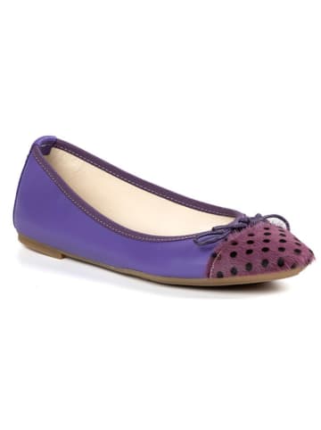 Anna Morellini Leder-Ballerinas "Fabella" in Lila
