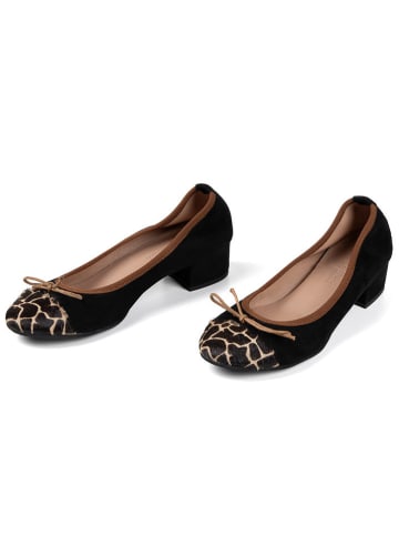 Anna Morellini Leder-Ballerinas "Ginata" in Schwarz
