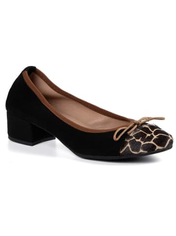 Anna Morellini Leder-Ballerinas "Ginata" in Schwarz