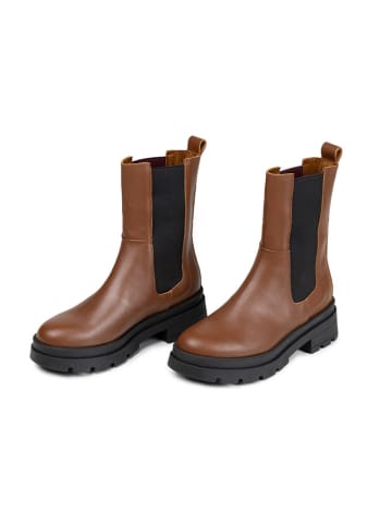 Anna Morellini Leder-Chelsea-Boots "Marlorina" in Hellbraun