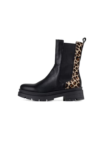Anna Morellini Leder-Chelsea-Boots "Marlorina" in Schwarz/ Beige