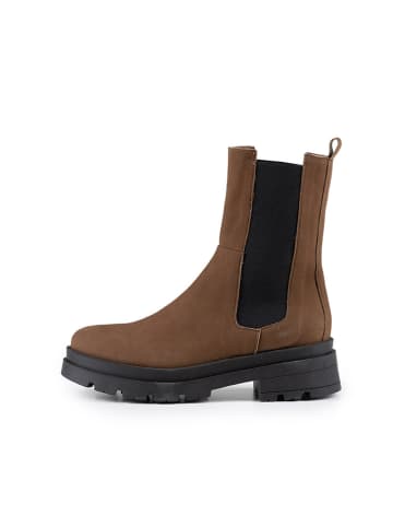 Anna Morellini Leren chelseaboots "Marlorina" lichtbruin/zwart