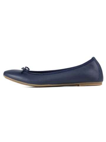 Anna Morellini Leder-Ballerinas "Evanna" in Dunkelblau
