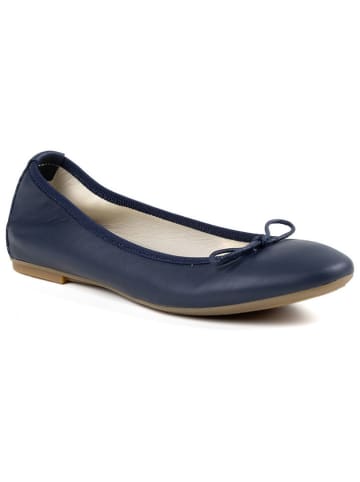 Anna Morellini Leder-Ballerinas "Evanna" in Dunkelblau