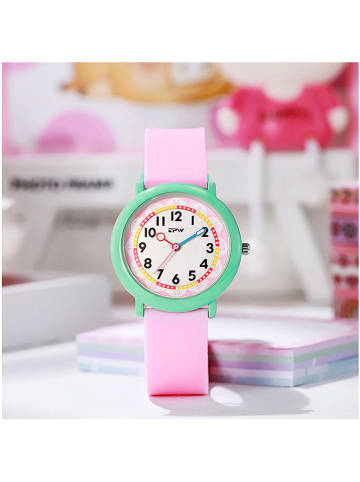 Techkidz Zegarek kwarcowy w kolorze jasnoróżowym - 6+