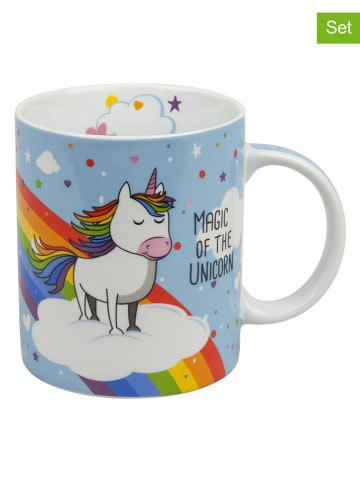 Könitz 2er-Set: Kaffeetassen "The Magic of the Unicorn" in Bunt - 330 ml