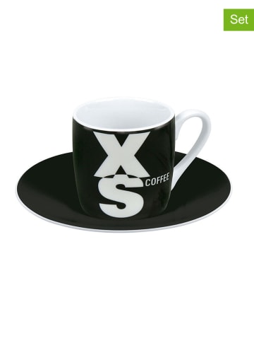 Könitz Filiżanki (2 szt.) "XS" w kolorze czarnym do espresso - 85 ml