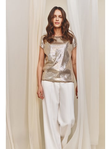 TATUUM Paillettenshirt in Gold
