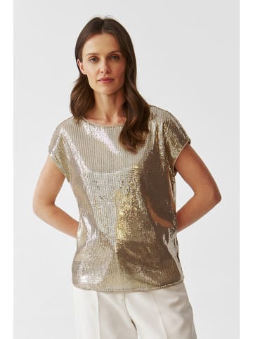 TATUUM Paillettenshirt in Gold