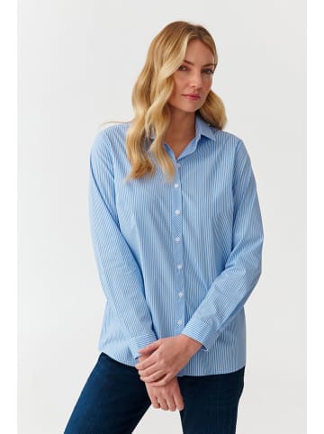 TATUUM Bluse in Hellblau/ Weiß