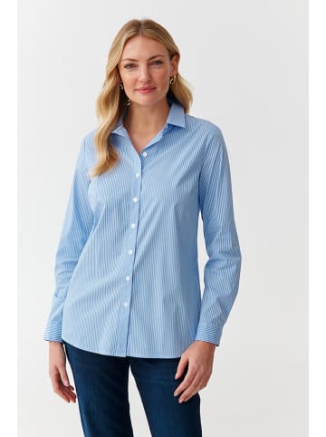 TATUUM Bluse in Hellblau/ Weiß