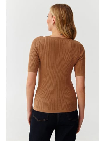 TATUUM Pullover in Hellbraun