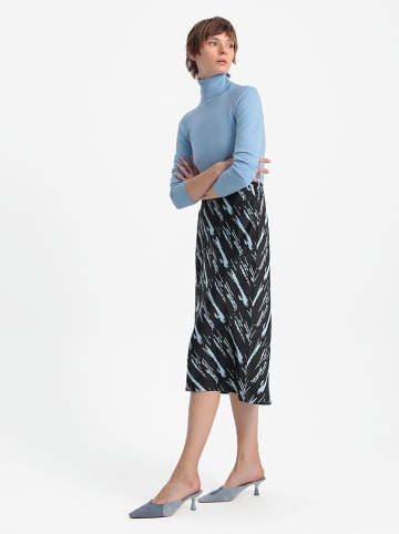 BGN Rok zwart/lichtblauw