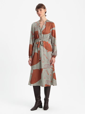 BGN Jurk grijs/rood