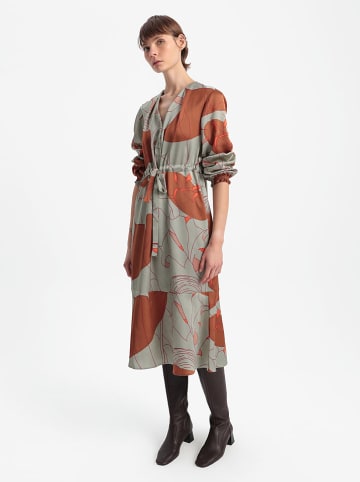 BGN Jurk grijs/rood