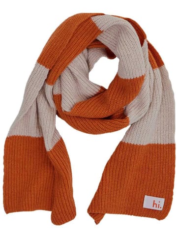 Design Letters Schal ''hi'' in Orange/ Beige - (L)230 x (B)20 cm