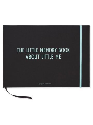 Design Letters Album w kolorze czarno-turkusowym na wspomnienia - 22 x 30 cm