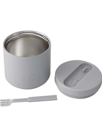 Design Letters Thermo-Lunchbox in Grau - 520 ml