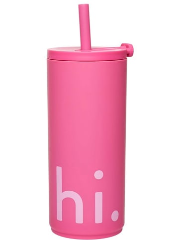 Design Letters Kubek "hi." w kolorze różowym - 500 ml