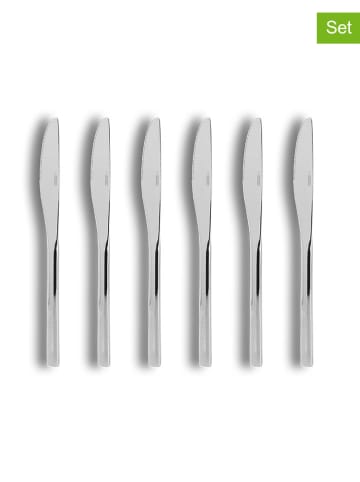 Ogo Living 6er-Set: Edelstahl-Menümesser "Nature" - (L)21 cm