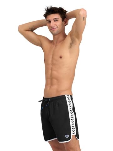 Arena Badeshorts in Schwarz/ Weiß