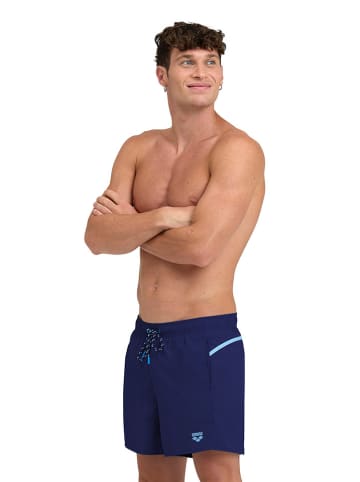 Arena Badeshorts in Dunkelblau/ Blau