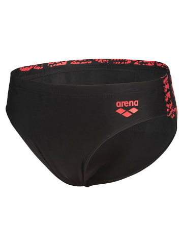 Arena Badehose in Schwarz/ Rot