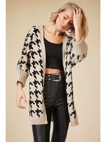 Cool and sexy Vest beige/zwart