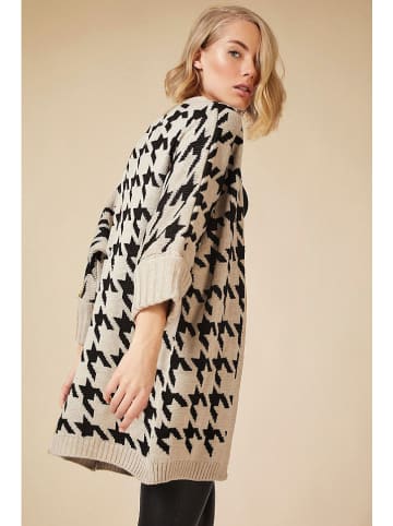 Cool and sexy Vest beige/zwart
